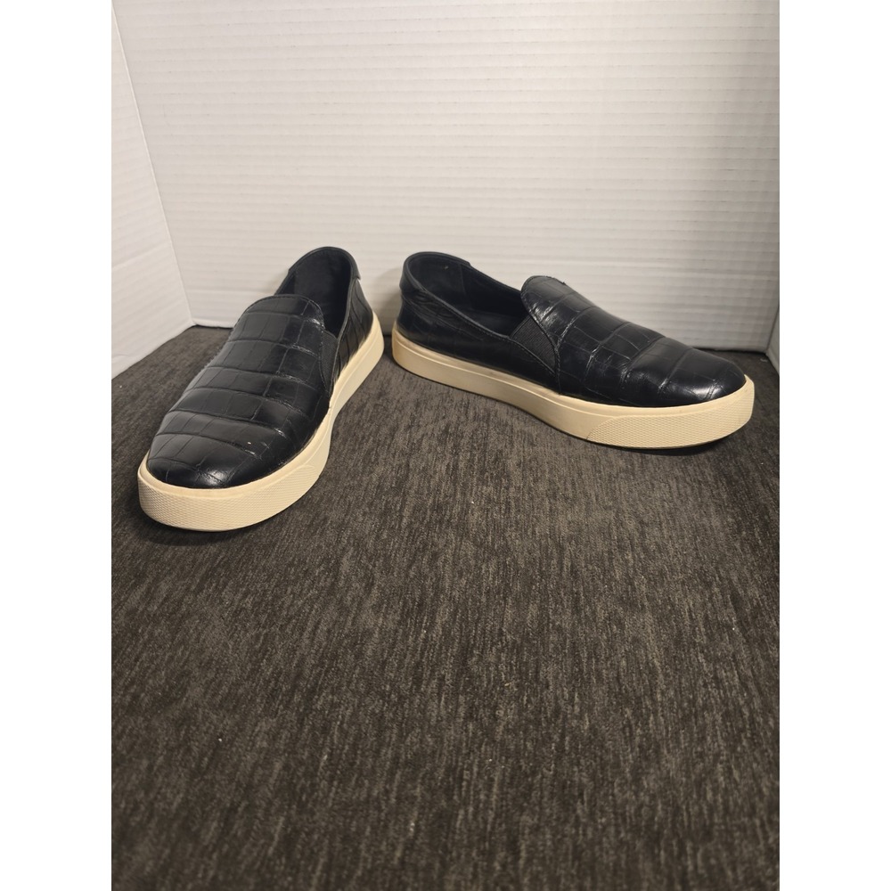 Cole Haan Grand OS Slip On Sneakers Womens 6B Black Croc Embossed Leather